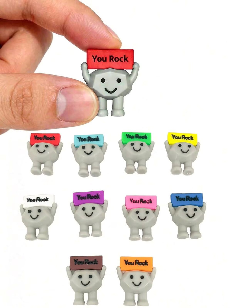 20/10/5/1pc "You Rock" Gift Bulk Pack, Mini You Rock Positive Energy Blessing Gift, You Rock Mini Miniature Figurine Decor (Adult Inspirational Decorative Gift)
